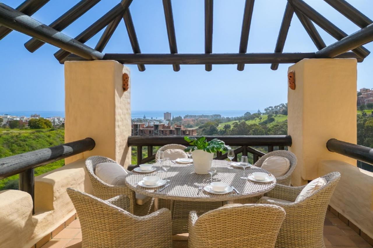 15 First Line Penthouse With Wonderful Seaview Near Duquesa Golf Manilva Andalucia Apartman Kültér fotó